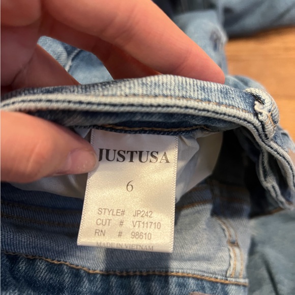 Just USA Medium Blue Relaxed Wide Leg Size 6 - Picture 4 of 5